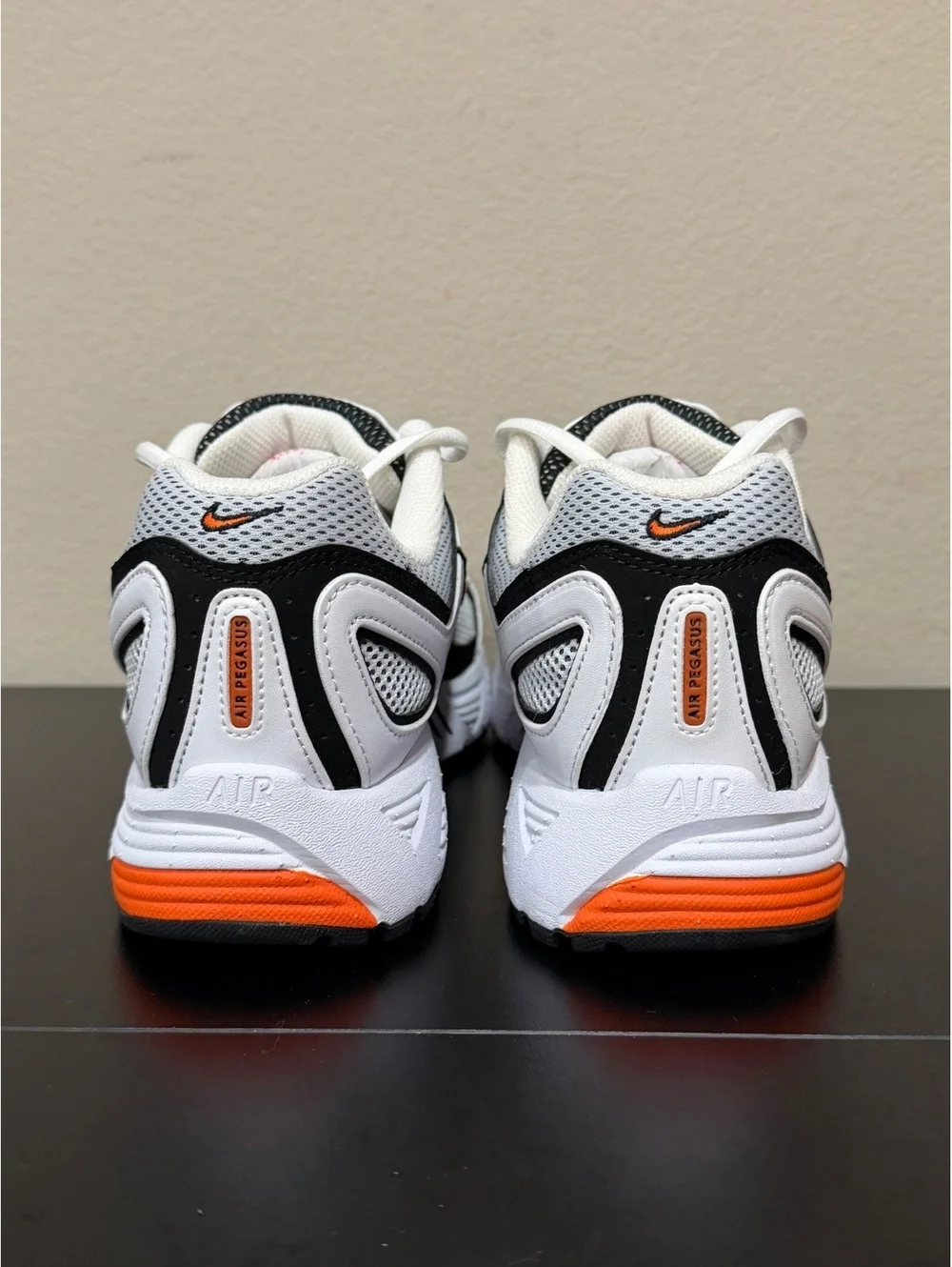 Size 10.5 - Nike Air Pegasus 2K5 White Safety Orange